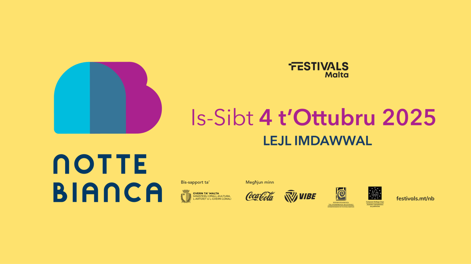 Nottej Notte Bianca Valletta 2025
